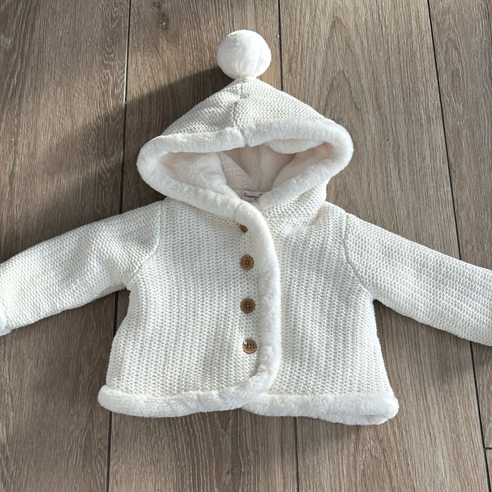 Fur Lined Sweater Jacket